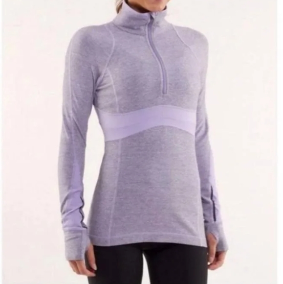 Lululemon athletica purple with black and gray blends track jacket